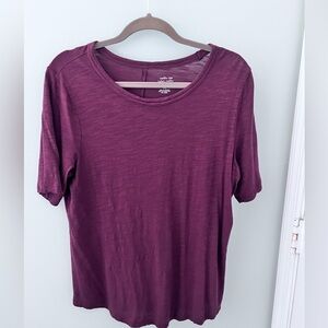 NWOT-Banana Republic Malibu T Sz L in Burgundy